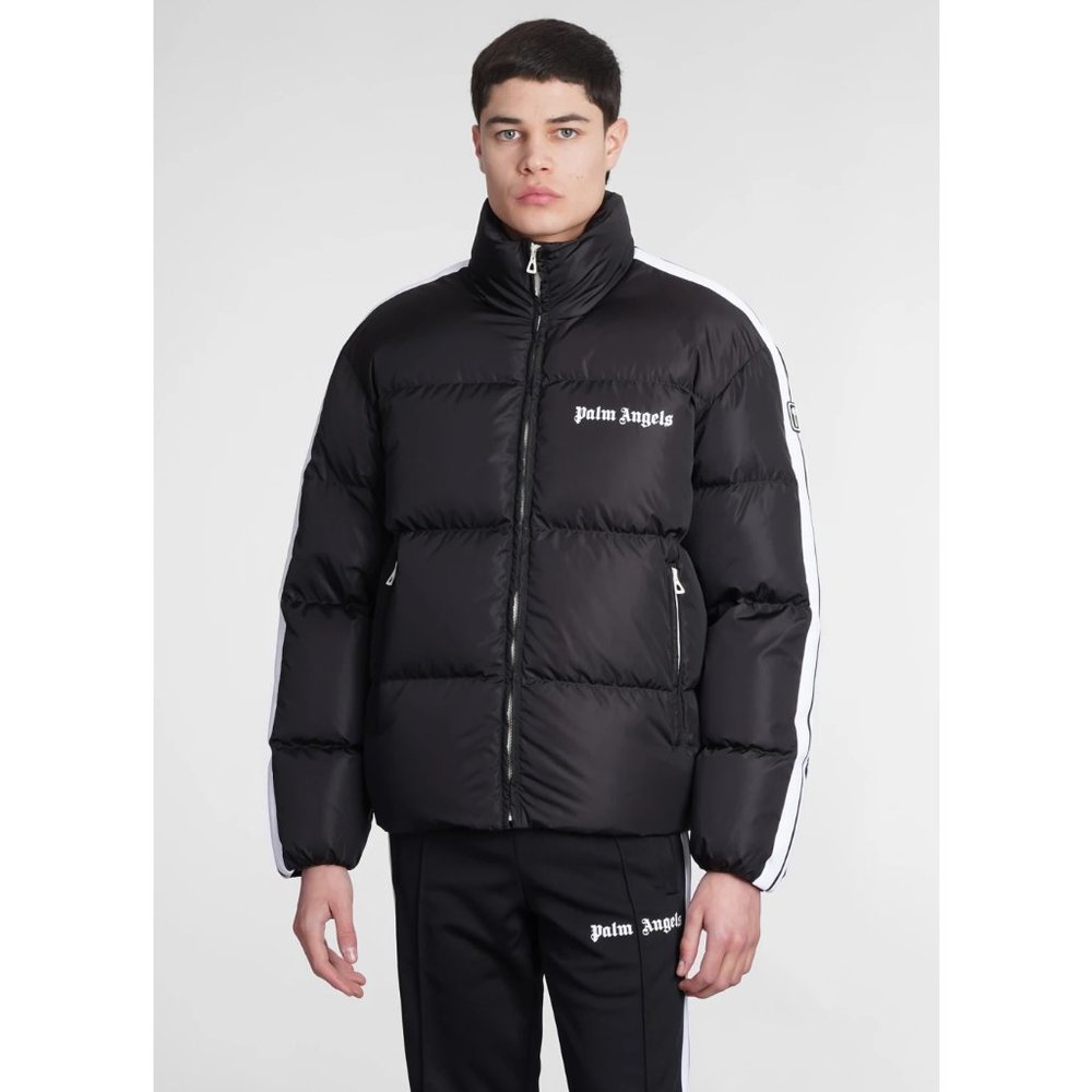 Palm Angels Black Puffer Coat